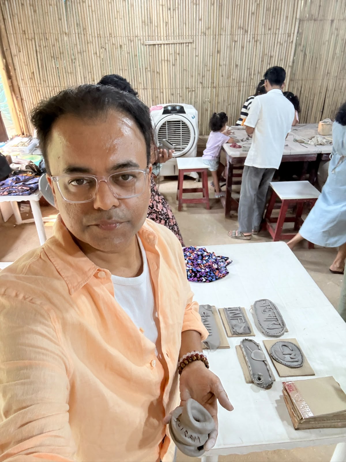 Nizi Bhandari's pottery surrounded by nature
