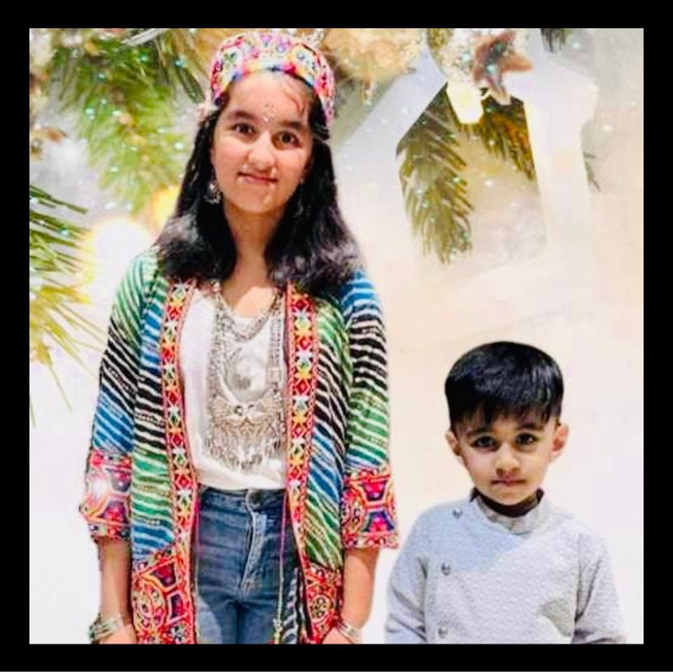 Nizi Bhandari's children Shiv and Iva